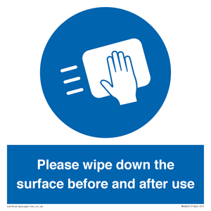 MH6241: Please wipe down the surface before and after use