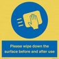 MH6241: Please wipe down the surface before and after use