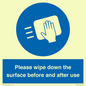 MH6241: Please wipe down the surface before and after use
