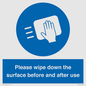 MH6241: Please wipe down the surface before and after use