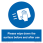 MH6241: Please wipe down the surface before and after use