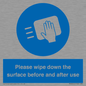 MH6241: Please wipe down the surface before and after use