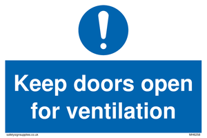 MH6258: Keep doors open for ventilation