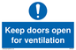 MH6258: Keep doors open for ventilation