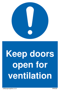 MH6258: Keep doors open for ventilation