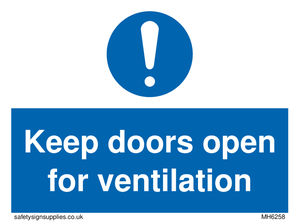 MH6258: Keep doors open for ventilation