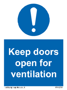 MH6258: Keep doors open for ventilation