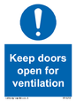MH6258: Keep doors open for ventilation