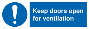 MH6258: Keep doors open for ventilation