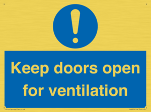 MH6258: Keep doors open for ventilation