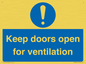 MH6258: Keep doors open for ventilation