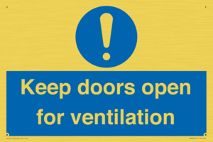 MH6258: Keep doors open for ventilation
