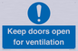 MH6258: Keep doors open for ventilation