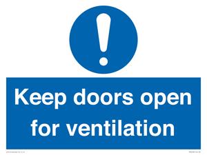 MH6258: Keep doors open for ventilation