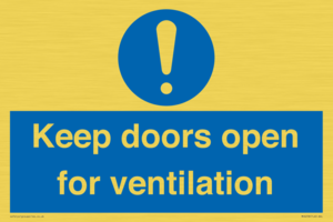 MH6258: Keep doors open for ventilation