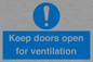 MH6258: Keep doors open for ventilation