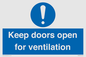 MH6258: Keep doors open for ventilation