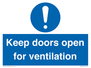 MH6258: Keep doors open for ventilation