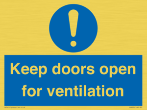 MH6258: Keep doors open for ventilation