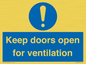 MH6258: Keep doors open for ventilation