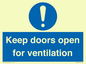 MH6258: Keep doors open for ventilation