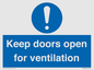 MH6258: Keep doors open for ventilation
