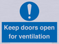 MH6258: Keep doors open for ventilation