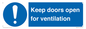 MH6258: Keep doors open for ventilation