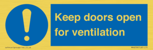 MH6258: Keep doors open for ventilation