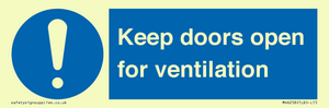 MH6258: Keep doors open for ventilation