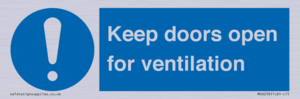 MH6258: Keep doors open for ventilation