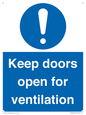 MH6258: Keep doors open for ventilation