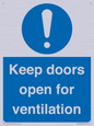 MH6258: Keep doors open for ventilation