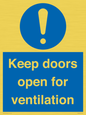 MH6258: Keep doors open for ventilation
