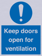 MH6258: Keep doors open for ventilation