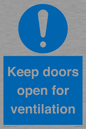 MH6258: Keep doors open for ventilation