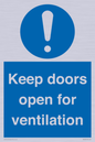 MH6258: Keep doors open for ventilation