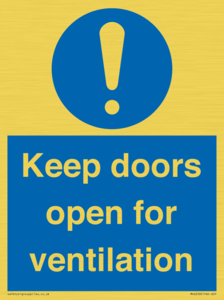 MH6258: Keep doors open for ventilation
