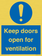 MH6258: Keep doors open for ventilation