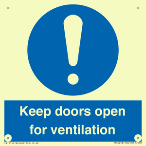 MH6258: Keep doors open for ventilation