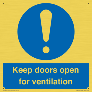 MH6258: Keep doors open for ventilation
