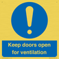 MH6258: Keep doors open for ventilation