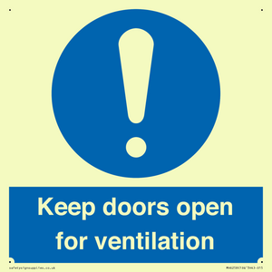 MH6258: Keep doors open for ventilation