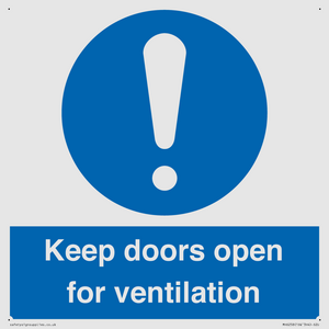 MH6258: Keep doors open for ventilation