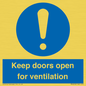 MH6258: Keep doors open for ventilation