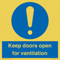 MH6258: Keep doors open for ventilation