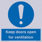 MH6258: Keep doors open for ventilation