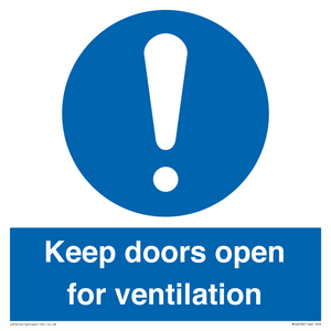 MH6258: Keep doors open for ventilation