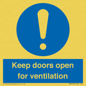 MH6258: Keep doors open for ventilation