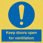 MH6258: Keep doors open for ventilation